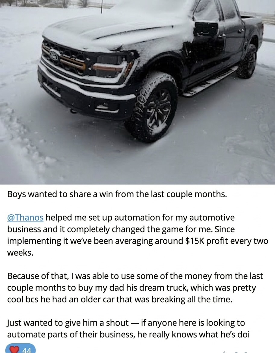 Client testimonial for Automotive Sourcing Engine project